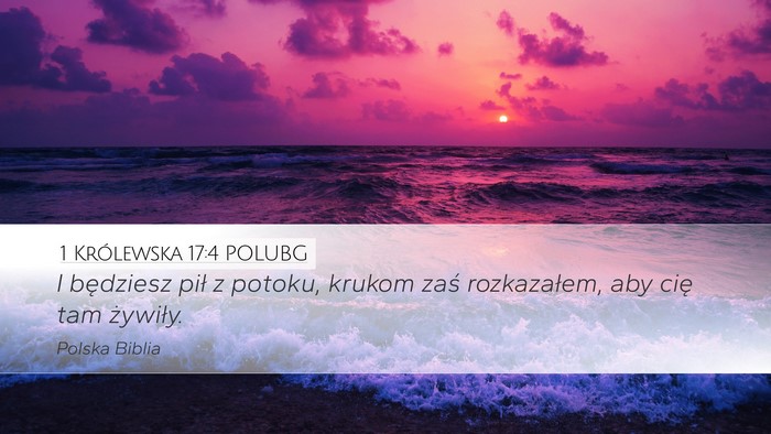 1 Królewska 17:4 POLUBG Bible Verse Image