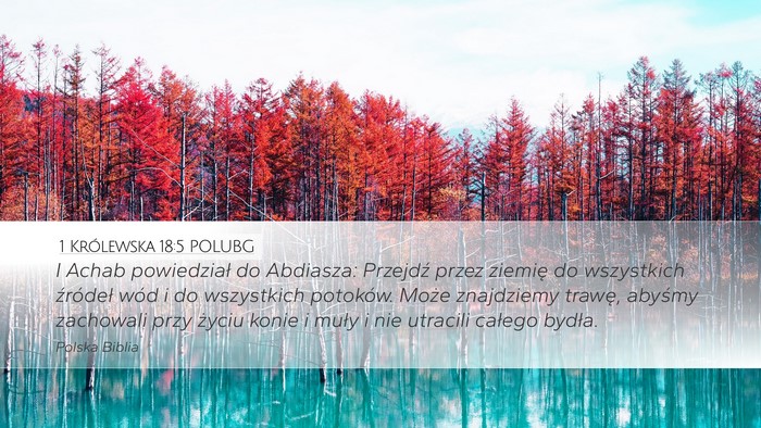 1 Królewska 18:5 POLUBG Bible Verse Image