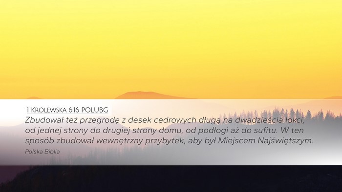 1 Królewska 6:16 POLUBG Bible Verse Image