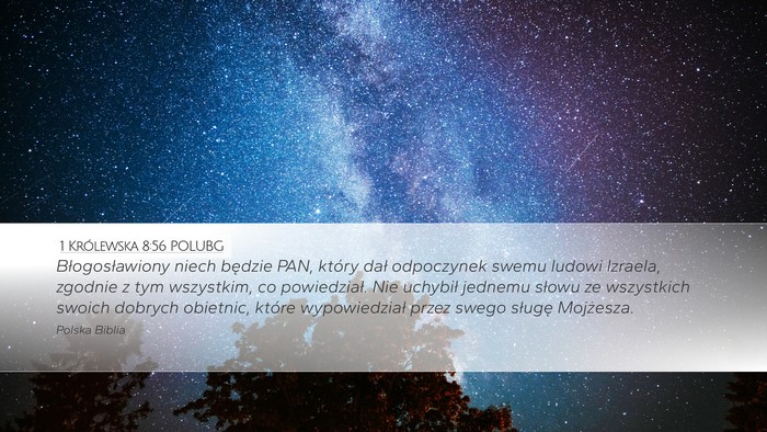 1 Królewska 8:56 POLUBG Bible Verse Image