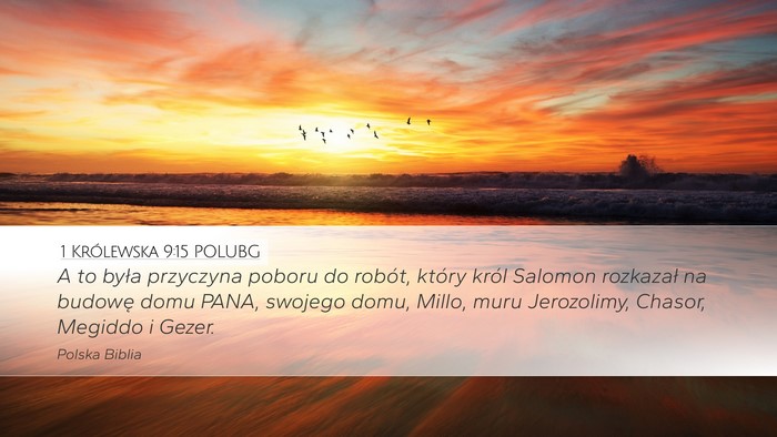1 Królewska 9:15 POLUBG Bible Verse Image