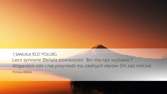 1 Samuela 10:27 POLUBG Bible Verse Image