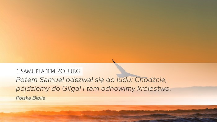 1 Samuela 11:14 POLUBG Bible Verse Image