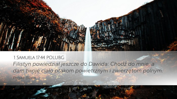 1 Samuela 17:44 POLUBG Bible Verse Image