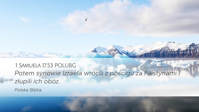 1 Samuela 17:53 POLUBG Bible Verse Image