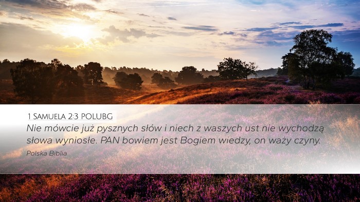 1 Samuela 2:3 POLUBG Bible Verse Image