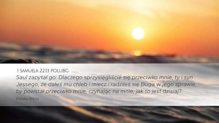 1 Samuela 22:13 POLUBG Bible Verse Image