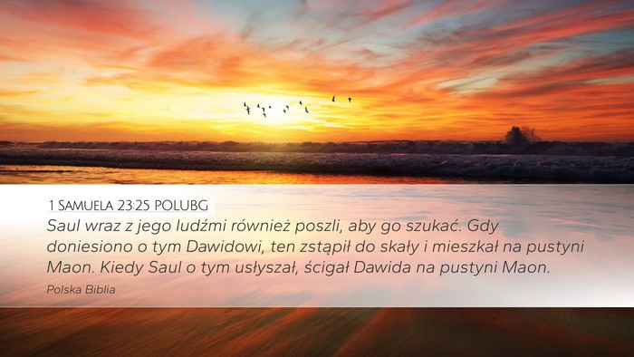 1 Samuela 23:25 POLUBG Bible Verse Image