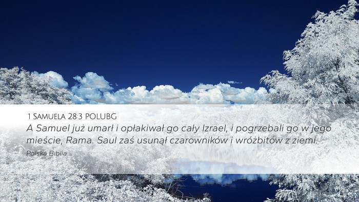 1 Samuela 28:3 POLUBG Bible Verse Image