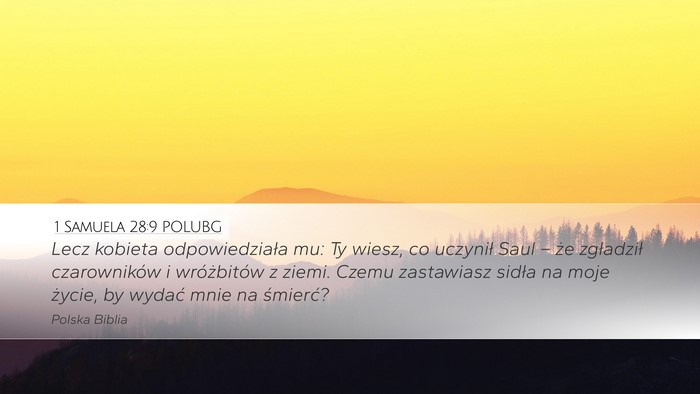 1 Samuela 28:9 POLUBG Bible Verse Image