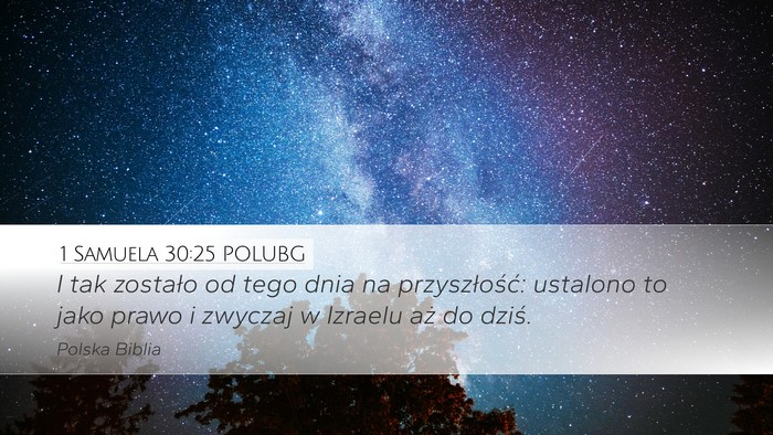 1 Samuela 30:25 POLUBG Bible Verse Image