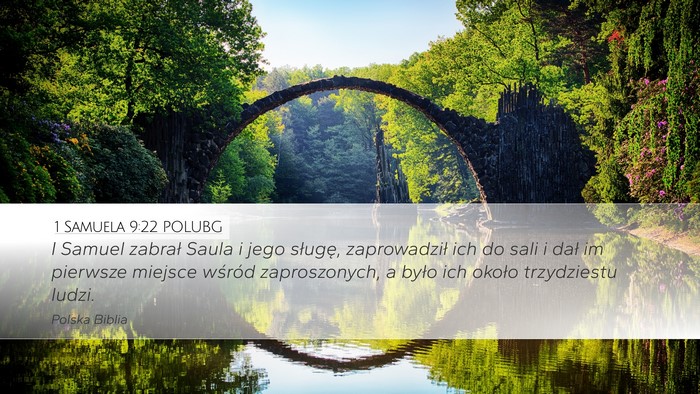 1 Samuela 9:22 POLUBG Desktop Wallpaper - I Samuel zabrał Saula i jego sługę, - Desktop Bible Verse Wallpaper