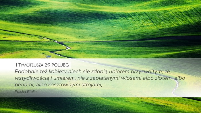1 Tymoteusza 2:9 POLUBG Bible Verse Image