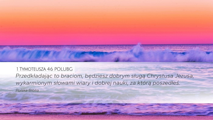 1 Tymoteusza 4:6 POLUBG Bible Verse Image