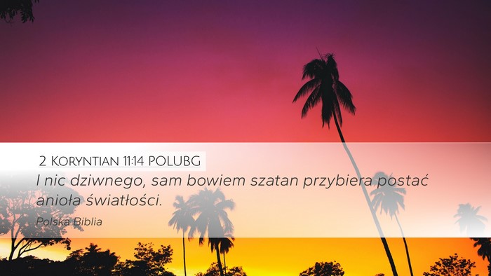 2 Koryntian 11:14 POLUBG Bible Verse Image