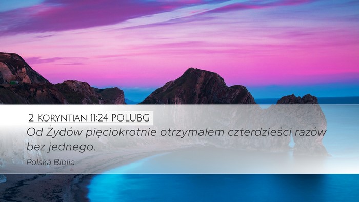 2 Koryntian 11:24 POLUBG Bible Verse Image