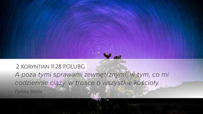 2 Koryntian 11:28 POLUBG Bible Verse Image
