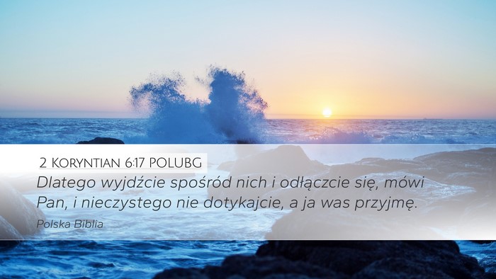 2 Koryntian 6:17 POLUBG Bible Verse Image