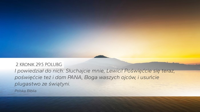 2 Kronik 29:5 POLUBG Bible Verse Image