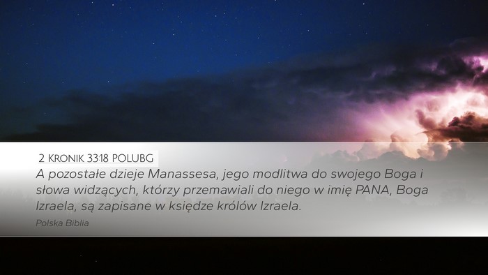 2 Kronik 33:18 POLUBG Bible Verse Image