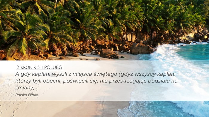 2 Kronik 5:11 POLUBG Desktop Wallpaper - A gdy kapłani wyszli z miejsca świętego (gdyż - Desktop Bible Verse Wallpaper