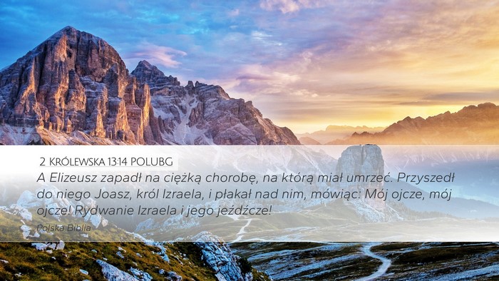 2 Królewska 13:14 POLUBG Bible Verse Image