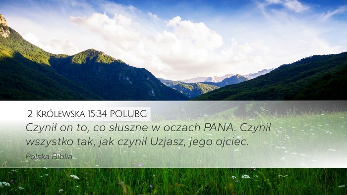 2 Królewska 15:34 POLUBG Bible Verse Image