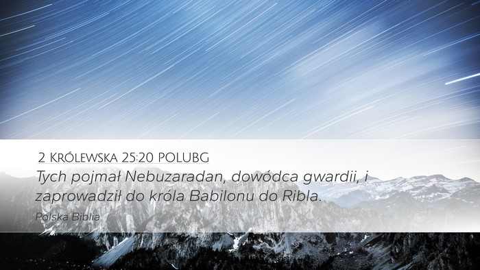 2 Królewska 25:20 POLUBG Bible Verse Image