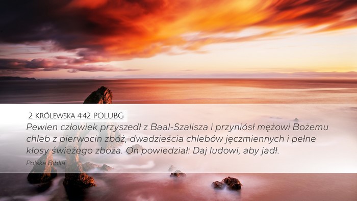 2 Królewska 4:42 POLUBG Bible Verse Image