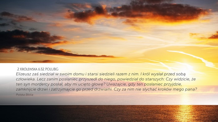 2 Królewska 6:32 POLUBG Bible Verse Image