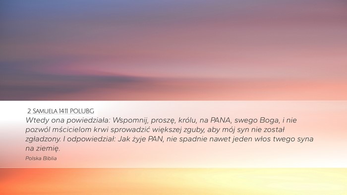 2 Samuela 14:11 POLUBG Bible Verse Image