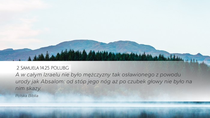 2 Samuela 14:25 POLUBG Bible Verse Image