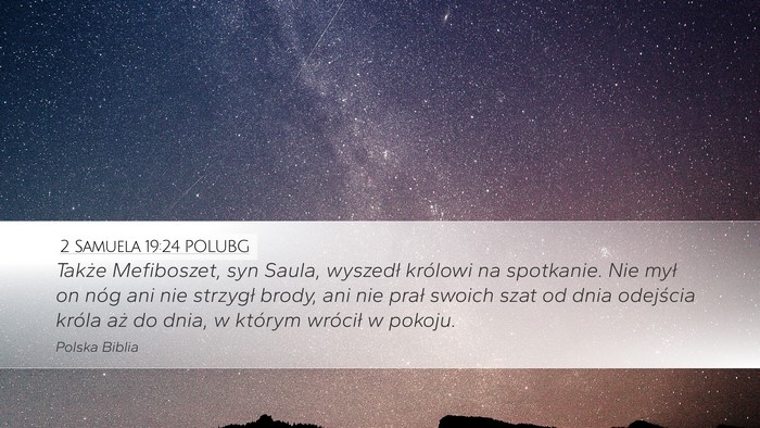2 Samuela 19:24 POLUBG Bible Verse Image