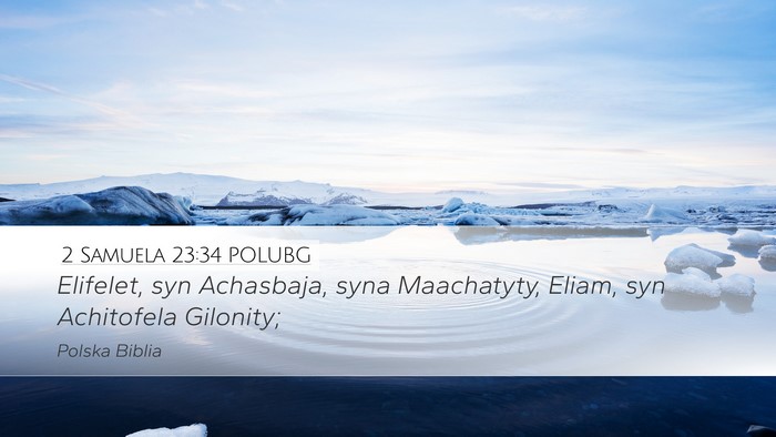 2 Samuela 23:34 POLUBG Bible Verse Image