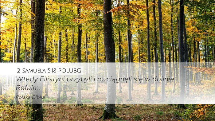 2 Samuela 5:18 POLUBG Bible Verse Image