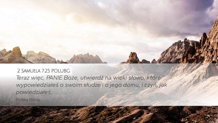 2 Samuela 7:25 POLUBG Bible Verse Image