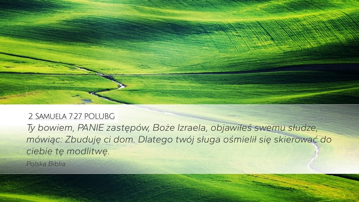 2 Samuela 7:27 POLUBG Bible Verse Image