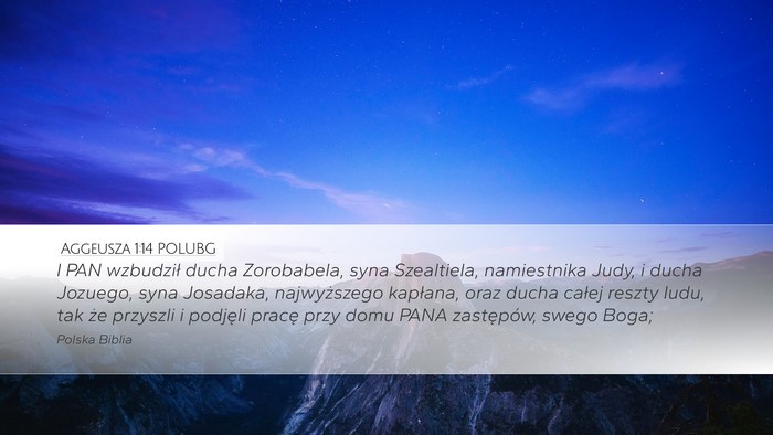 Aggeusza 1:14 POLUBG Bible Verse Image