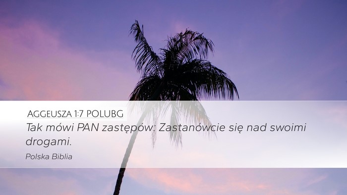 Aggeusza 1:7 POLUBG Bible Verse Image