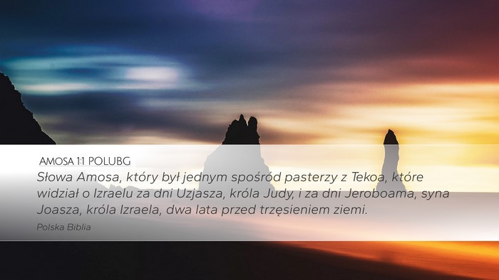 Amosa 1:1 POLUBG Bible Verse Image