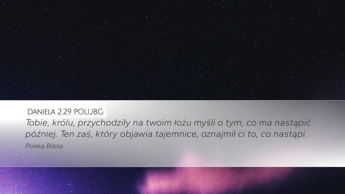 Daniela 2:29 POLUBG Bible Verse Image