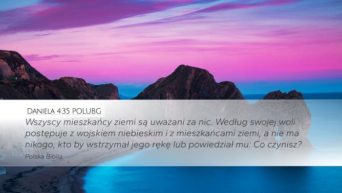 Daniela 4:35 POLUBG Bible Verse Image