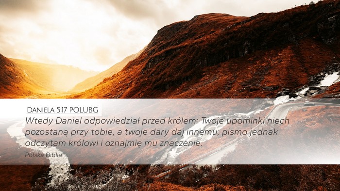 Daniela 5:17 POLUBG Bible Verse Image