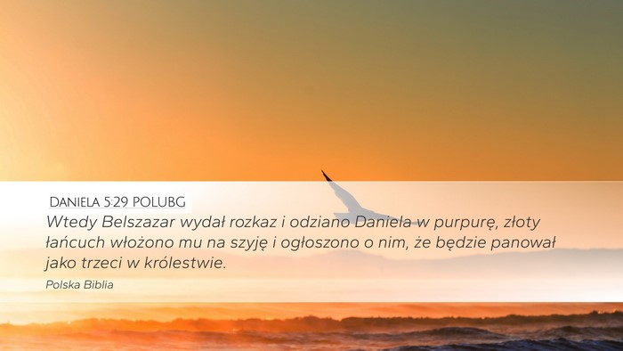 Daniela 5:29 POLUBG Bible Verse Image