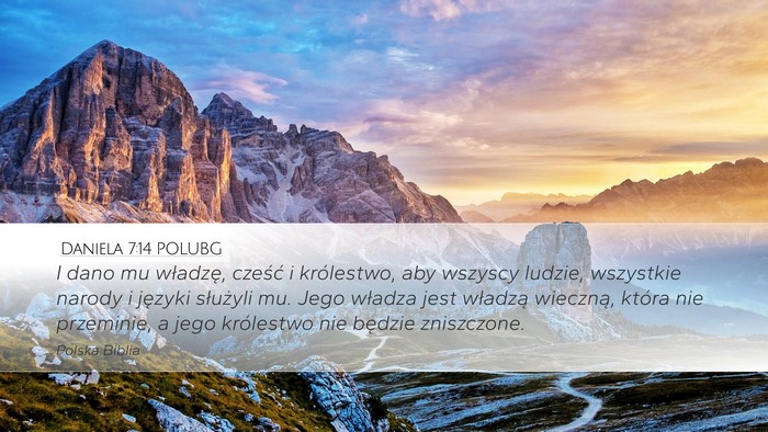Daniela 7:14 POLUBG Bible Verse Image
