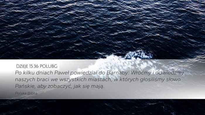 Dzieje 15:36 POLUBG Bible Verse Image