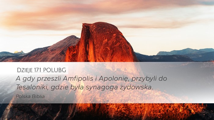 Dzieje 17:1 POLUBG Bible Verse Image