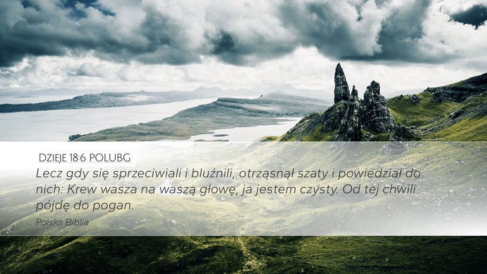 Dzieje 18:6 POLUBG Bible Verse Image