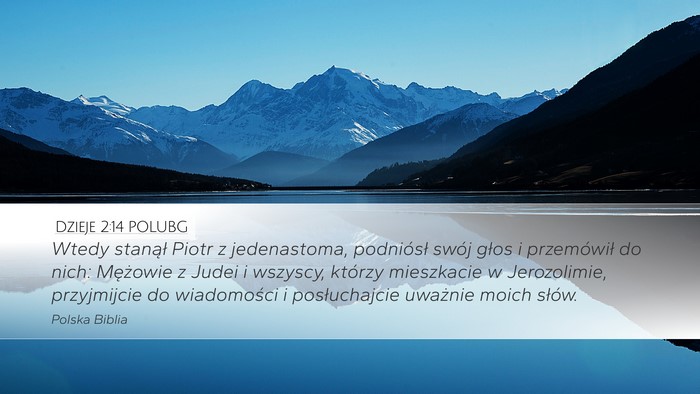 Dzieje 2:14 POLUBG Bible Verse Image