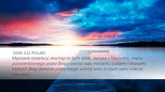 Dzieje 2:22 POLUBG Bible Verse Image